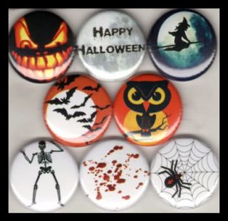 HALLOWEEN 1 buttons pinbacks SPOOKY GHOSTS SCARY