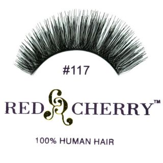 Red Cherry 117 Künstliche Wimpern Echthaar