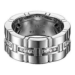 Esprit Damen Ring Woven Curves Sterling Silber 925 Gr. 58 (18.5) ESRG