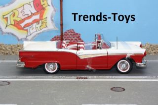 SST 08021 118 1957 Ford Fairlane 500 Skyliner flame red mit Klappdach