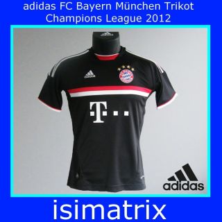 adidas Bayern München Champions League Trikot 2012 schwarz Größe M