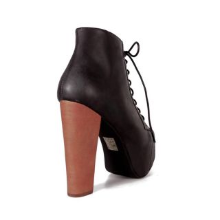 Jeffrey Campbell Damen Schuhe Lita Distressed Leather Gr. 37 NEU F0259