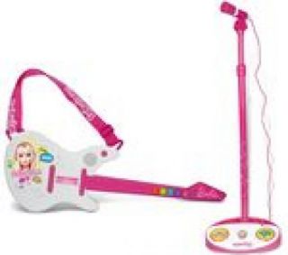 IMC TOYS Barbie   Elektrische Gitarre und Standmikrofon, Kindergitarre