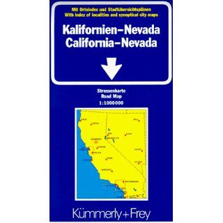 Kümmerly & Frey Karten, Kalifornien, Nevada (Regional Maps   USA