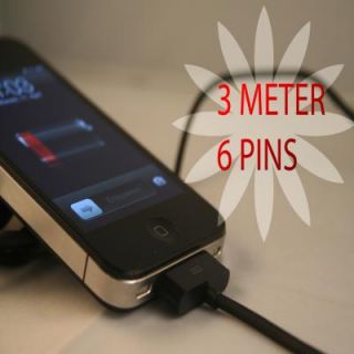 3M lang Sync DATA USB Ladekabel Kabel iPhone 3GS 4 4S iPod iPad