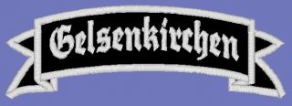 Aufnäher Patch Abzeichen Stadt Gelsenkirchen 12x4cm