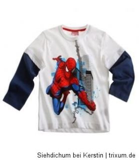 Spiderman Langarmshirt Sweatshirt Jungen Gr. 104/110/116/128/140 neu