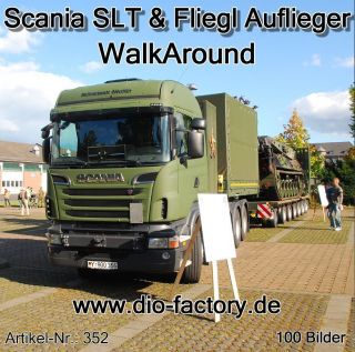 352 Scania SzgM mit Fliegl Auflieger Bundeswehr 134 Bilder WalkAround