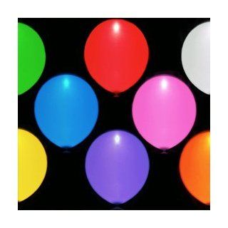 leuchtende LED Luftballons, Party Ballons, weiss, rot gelb, blau