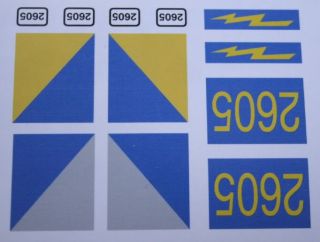 Lego stickers for CSX locomotive trains 10133 10219 10170 4536 7939
