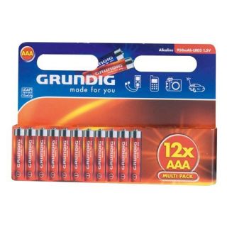144 Batterien Grundig Micro Alkaline 12er pack. AAA/LR 3 1,5V 950mAh