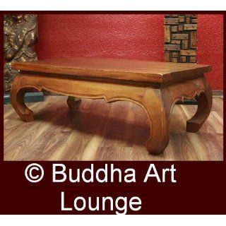 Opiumtisch, Tisch, Couchtisch, Wohnzimmertisch, Holz, 124cm 