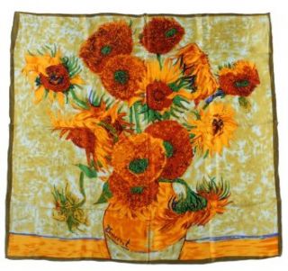 Nella Mode SEIDENTUCH Seidenschal nach van Gogh: Sonnenblumen Schal