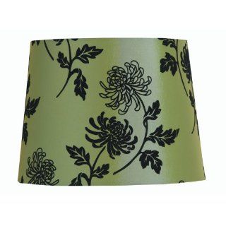 Oaks Lighting Lampenschirm aus Flockstoff, zylindrisch, 35,5 cm, grün