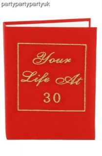 Your Life at 30   30th Birthday Photo Album Gift