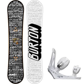 Snowboard Set Burton Bullet Wide (154cm) 2012 + Burton Freestyle White