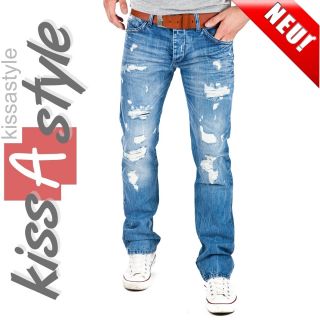 Redbridge by CIPO & BAXX Jeans DESTROYED RB157 Blau NEU Clubwear Hose