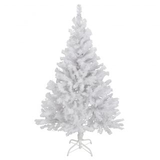 Weihnachtsbaum 150 cm Christbaum Tannenbaum Weiß inkl. Metallständer
