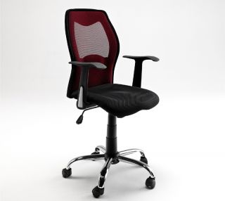 NEU* Büro Drehstuhl Bürostuhl rot schwarz drehbar Schreibtischstuhl