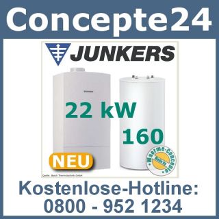 Junkers Cerapur Eco ZSB22 E 160 Gas Brennwert Heizung Gastherme