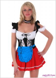 Sexy Karneval Fasching Dirndl Bayern Kostüm S M 157 ★