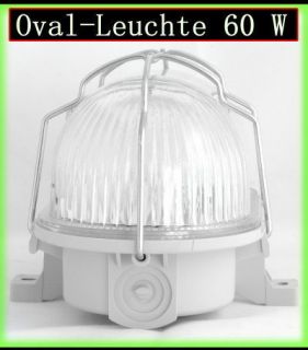 Ovale Leuchte Licht Schutzkorb Lampe Keller Neu 162