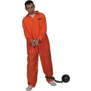 Convict Prisoner Overalls Blaumann Orange Herrenchronograph Kostüm XL