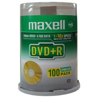 100 Maxell DVD+R 4,7 GB 16x Speed in Shrink Bürobedarf