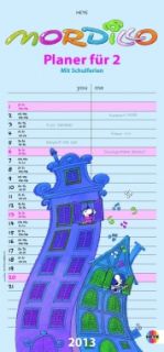 Mordillo Planer für 2 Kalender Monatsplaner 2013 von Heye 21,00x45