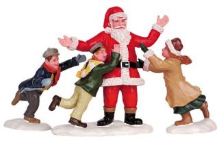 Lemax Lichthaus Zubehör Elfen + Weihnachtsmann Figuren