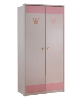 NEU* Kinderzimmer Babyzimmer Kleiderschrank Schrank in weiß   rosé