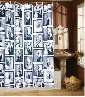 Duschvorhang Wannenvorhang 180x 180 cm Marylin Monroe