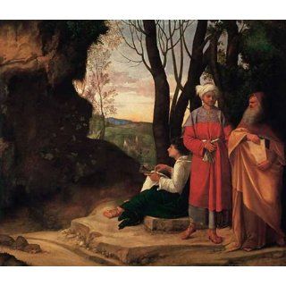 Kunstreproduktion Giorgione Die drei Philosophen 105 x 91 