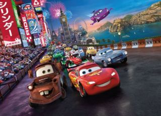 Wandbild 4 401 Disney Pixar Cars Race 254 x 184 cm Kinderzimmer