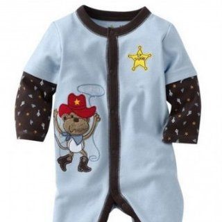 Baby Strampler Jungen Sheriff  Babystrampler langarm