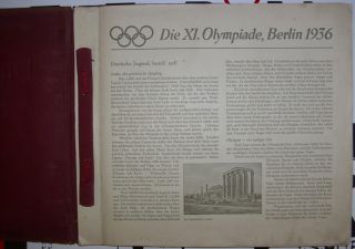 Olympiade Berlin 1936 Sammelalbum komplett alle 192 Bilder eingesteckt