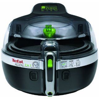 Tefal YV9601 Heißluft Fritteuse ActiFry 2in1, piano schwarz 