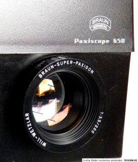 Paxiscope 650 von Braun Super Paxon 3,5/200mm Praxiscope Episcope