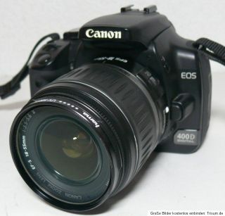 DSLR Kamera Canon EOS 400D Kit + EF S 18 55 mm II 10 MP Sp.karte
