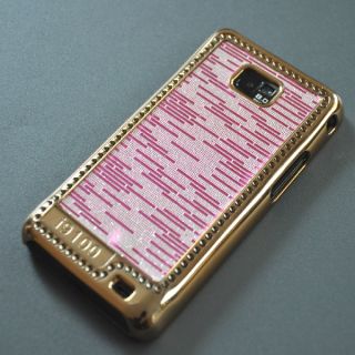 Samsung Galaxy S2 9100 Hardcase Schutzhülle Cover gold pink