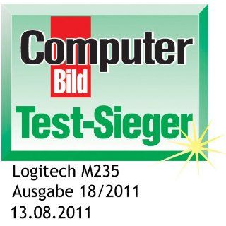 Logitech M235 optische Maus schnurlos schwarz: Computer