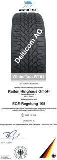 TOP Winterreifen Winter Tact WT83 195/65 R15 91H