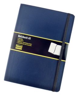 Notizbuch / Tagebuch _ DIN A5 _ 192 Seiten _ kariert _ Blau