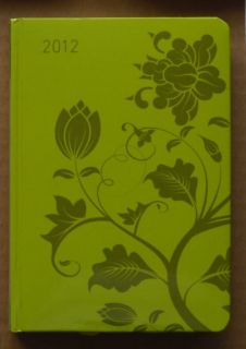 Lime Flower 10 7x15 2cm 192 Seiten Agenda Timer Taschen Kalender 2012