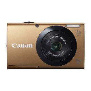 Canon PowerShot A3400 IS Digitalkamera 3 Zoll gold Kamera