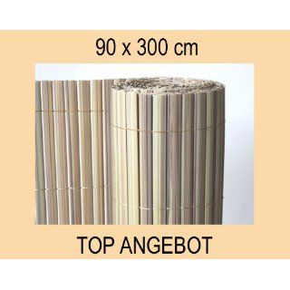 PVC Sichtschutzmatte Sonnenschutz Windschutz bambus 90x300 Neu 