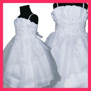 R198 Festkleid Blumenmädchen Kleidchen Hochzeit Kommunionskleid für