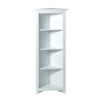 Premier Housewares Eckregal, 4 stöckig, 138 x 27 x 53 cm, weiß