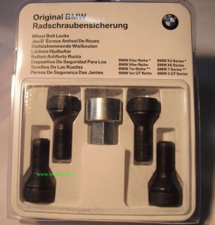 BMW Radsicherungen Felgenschloss 5er X5 X6 7er F01 F10 1er F20 3er F30
