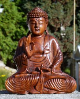 Schöner BUDDHA Meditation Mönch HOLZ BUDDA Feng Shui 217